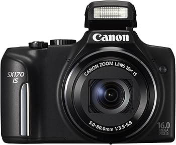 Canon PowerShot SX170 IS 16.0MP Compact Digital Camera Black